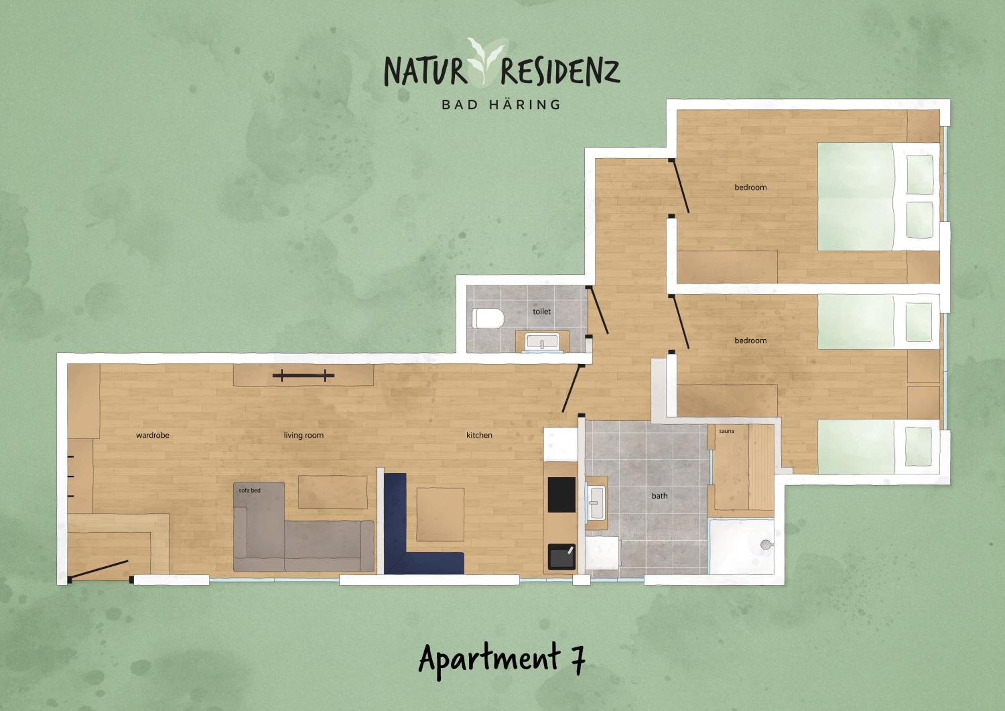Natur Residenz Бад Хэринг Экстерьер фото